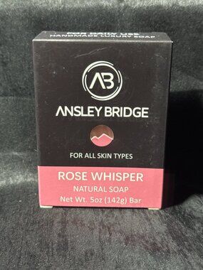 Ansley Bridge Rose Whisper Natural Soap 5oz - Ultra Moisturizing Shea & Cocoa Bu
